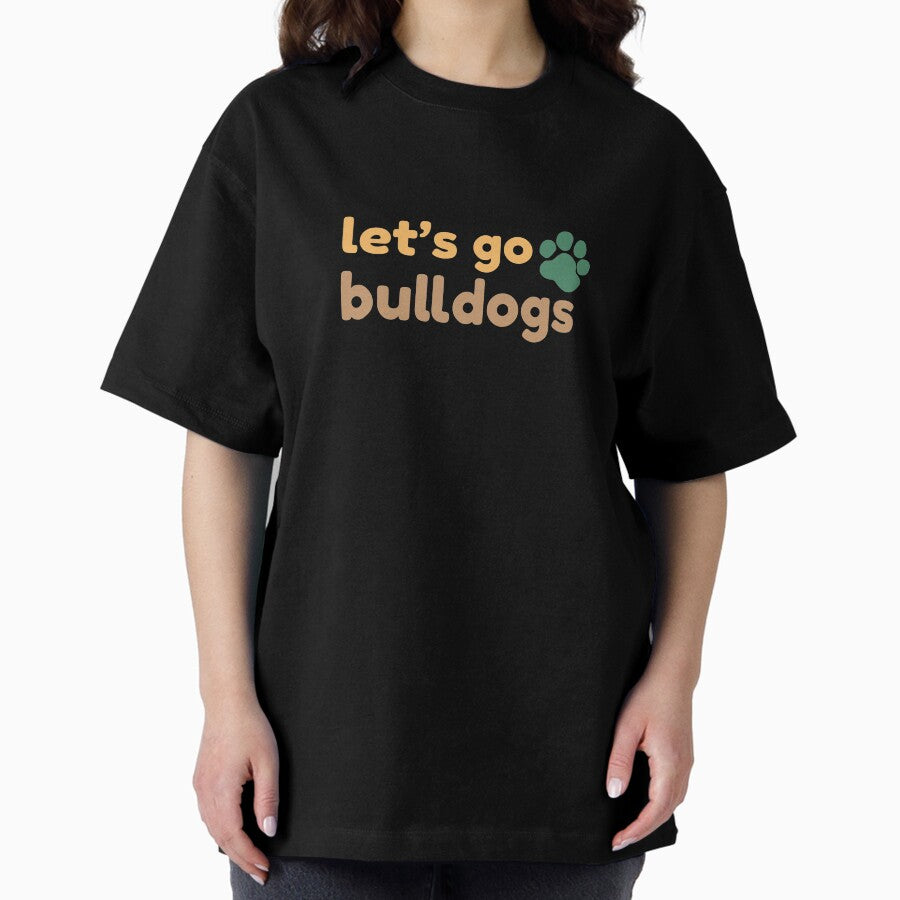 let's go bulldogs vintage style Oversized T-Shirt