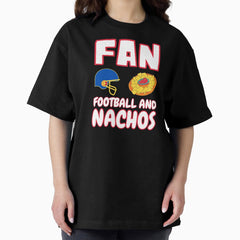 American Football And Nachos | FAN Acronym (Red Outline) Oversized T-Shirt