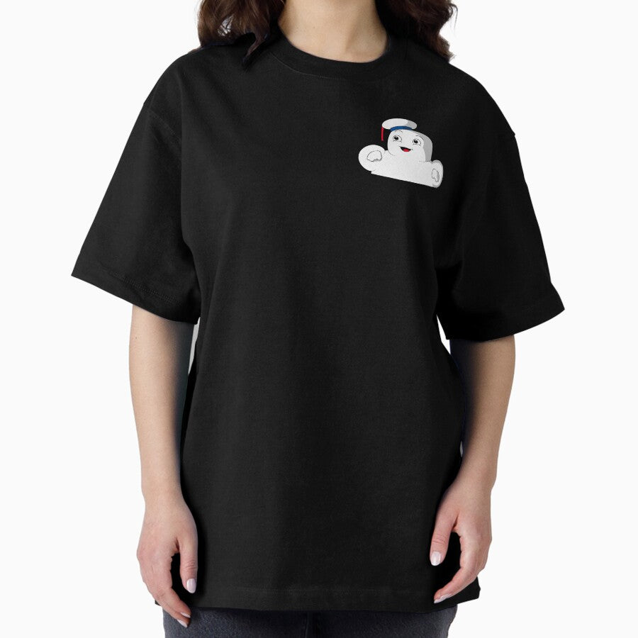 Baby Stay Puft In Chest Pocket Marshmallow Man In Pocket Oversized T Shirt