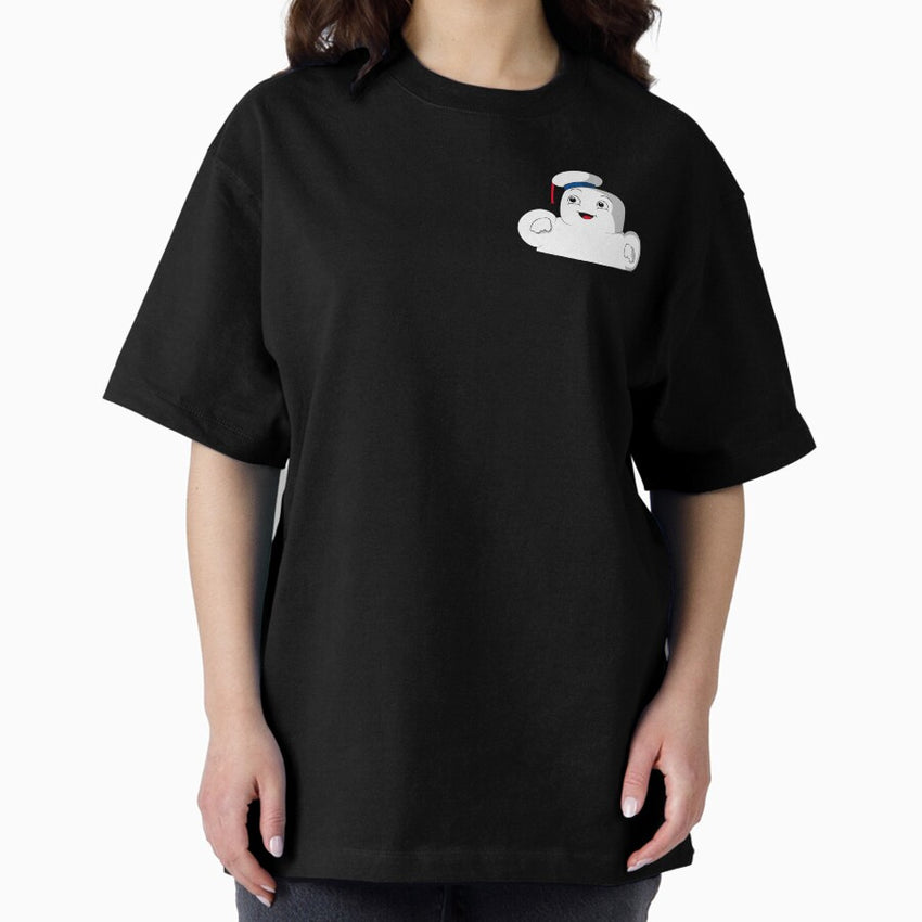 Baby Stay Puft In Chest Pocket Marshmallow Man In Pocket Oversized T Shirt