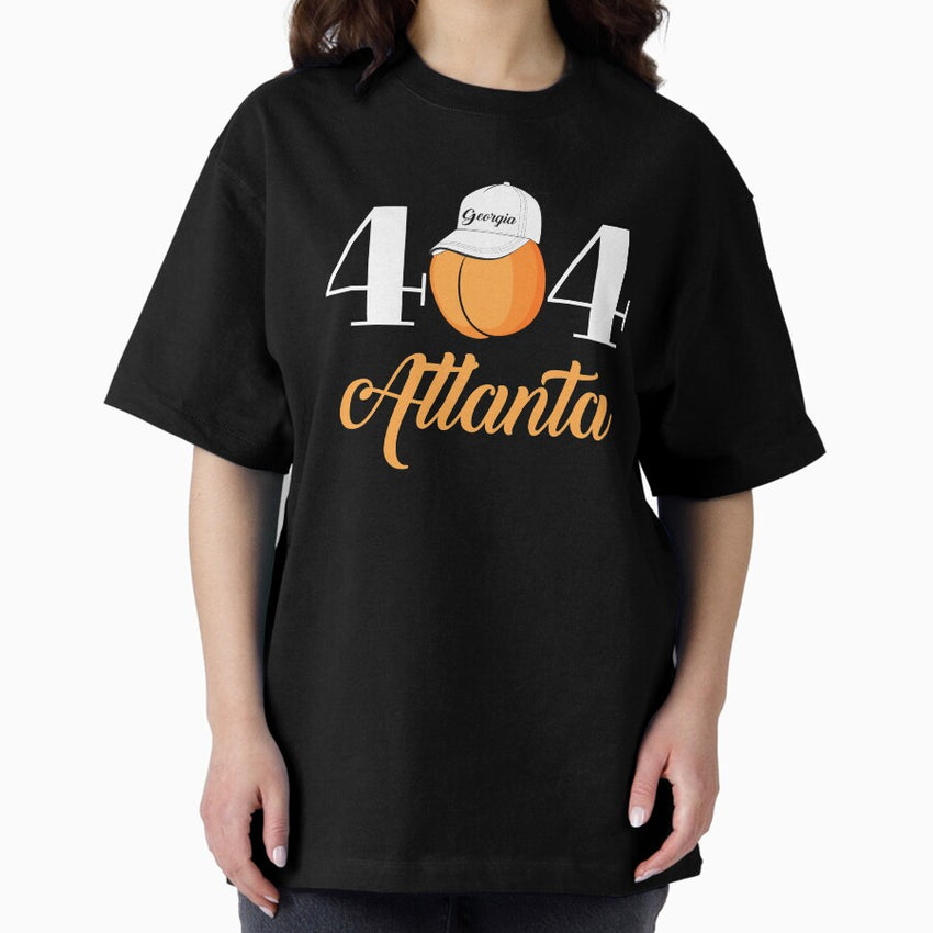 Atlanta Georgia 404 Peach Tree State Oversized T Shirt
