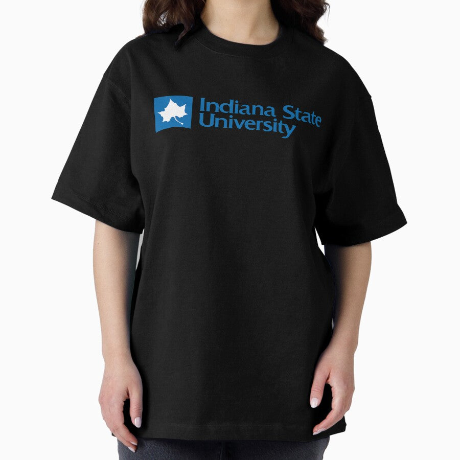 Indiana State University T Shirts And Stickers Oversized T Shirt