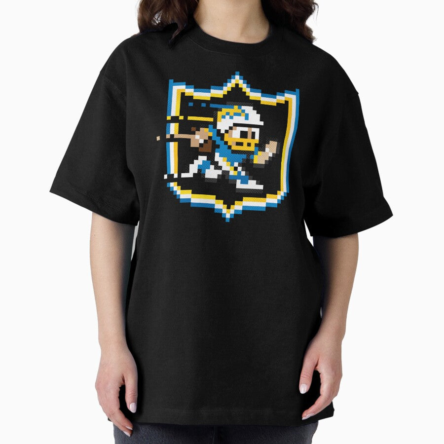 8 Bit Lac Football Oversized T Shirt