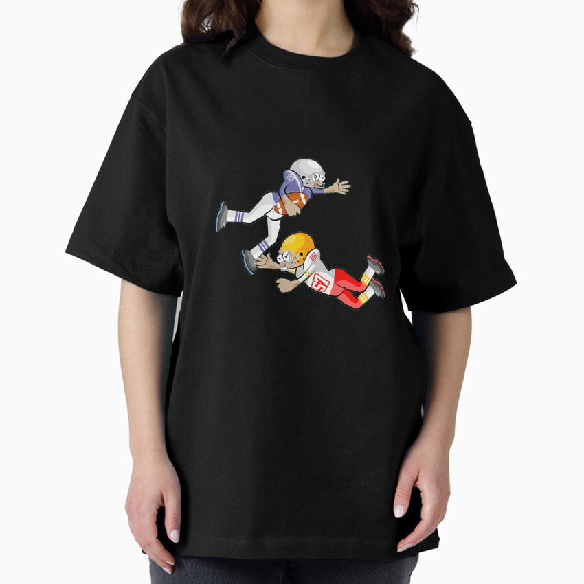 American Football Cartoon Style 16/41 Oversized T-Shirt