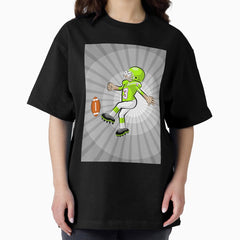 American football player kicking the ball Oversized T-Shirt
