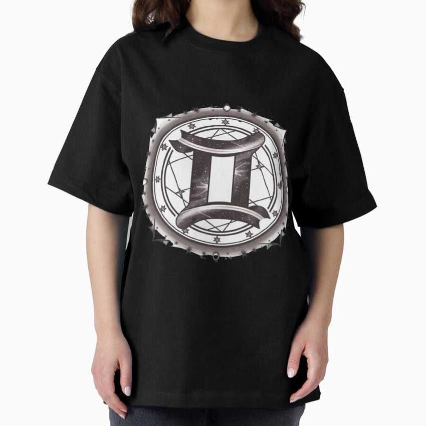 Astrology Zodiac Designs: Gemini #1 Oversized T-Shirt
