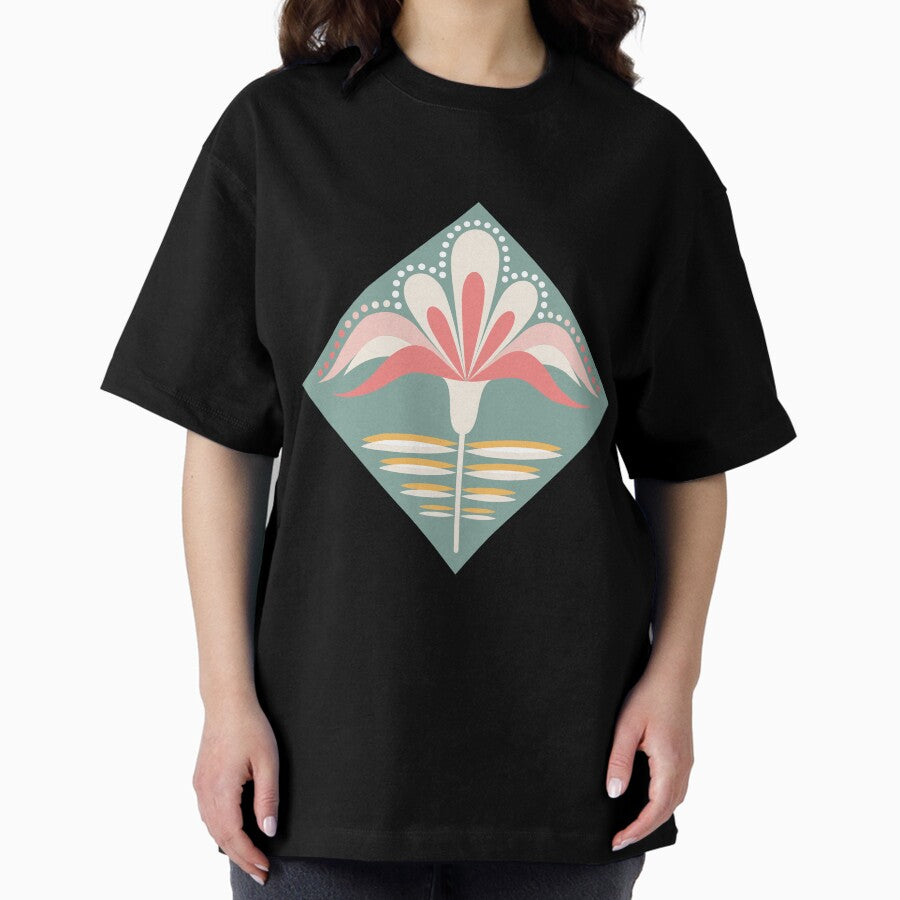 Retro Spring Bloom Series - CP22102b Oversized T-Shirt