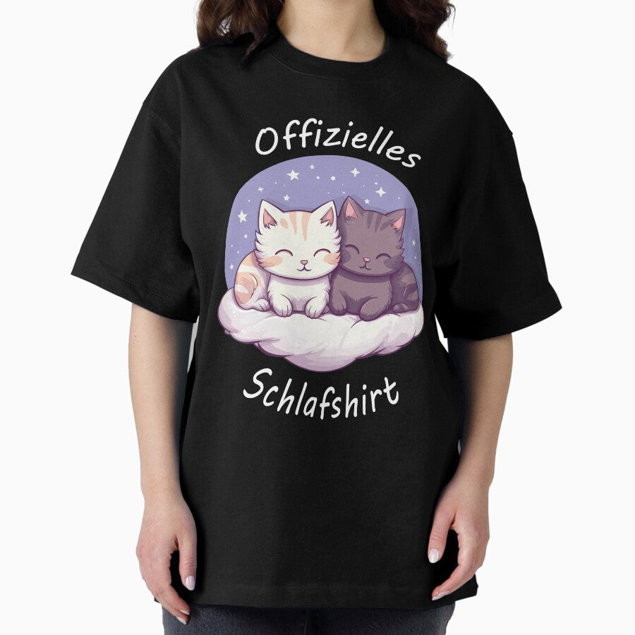 Official sleep shirt, cats Oversized T-Shirt