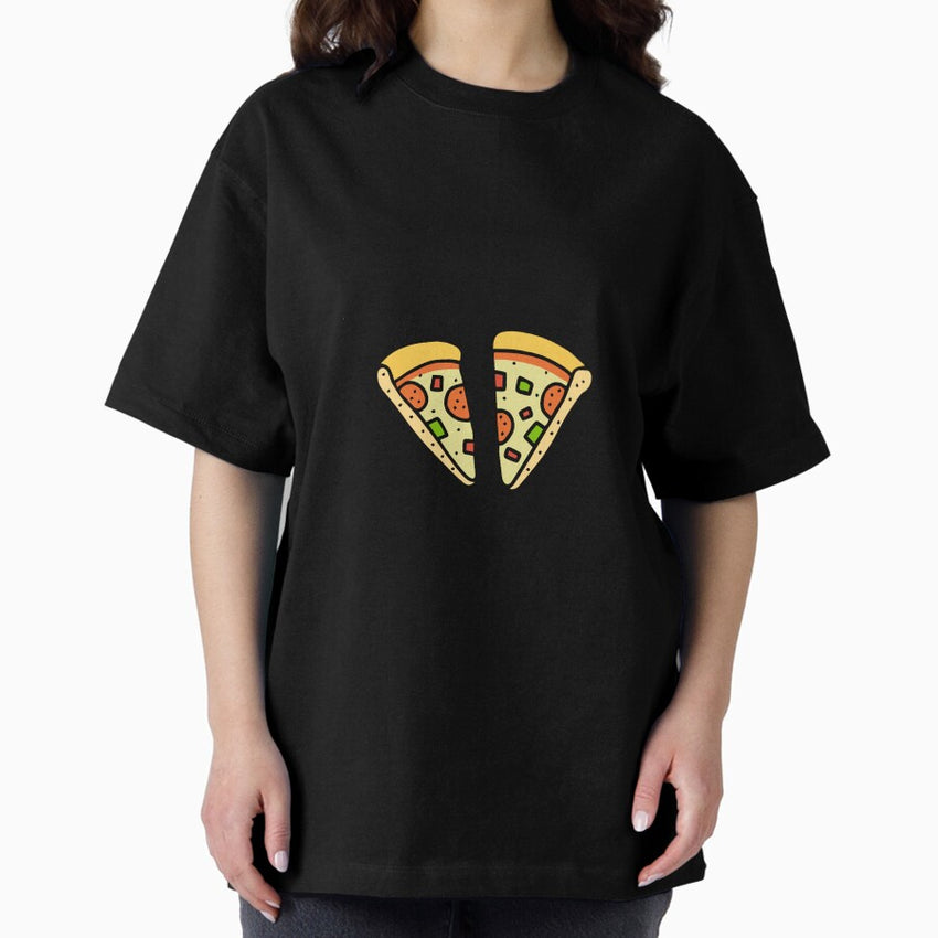 pizza is love. pizza is life. Oversized T-Shirt