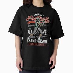 American Football College Championship Oversized T Shirt