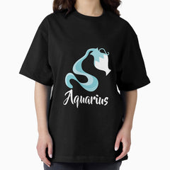 Aquarius Jan 20 - Feb 18 - Air sign - Zodiac symbols Oversized T-Shirt