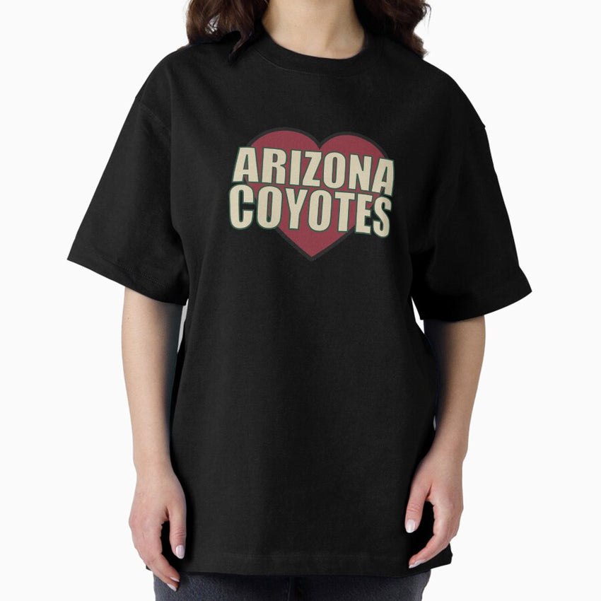 Arizona Coyotes Heart Oversized T-Shirt