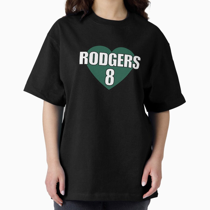 Aaron Rodgers Heart Oversized T Shirt