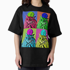 Andy Warhol Cat Oversized T Shirt