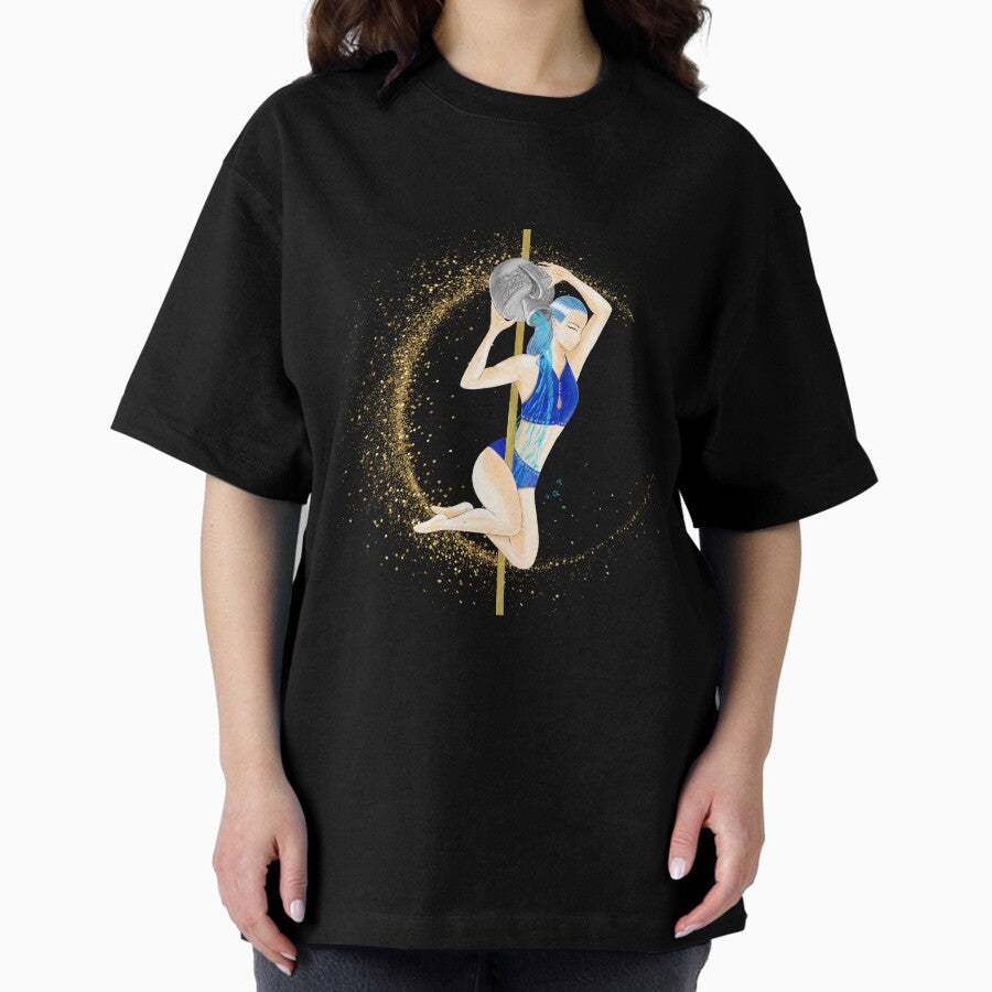 POLE DANCE “AQUARIUS/AQUARIUS” Oversized T-Shirt