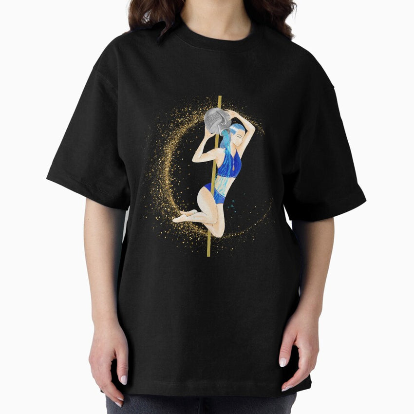 POLE DANCE “AQUARIUS/AQUARIUS” Oversized T-Shirt