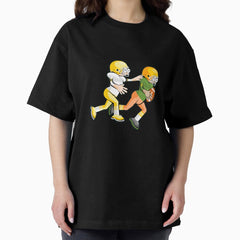 American Football Cartoon Style - 2/41 Oversized T-Shirt