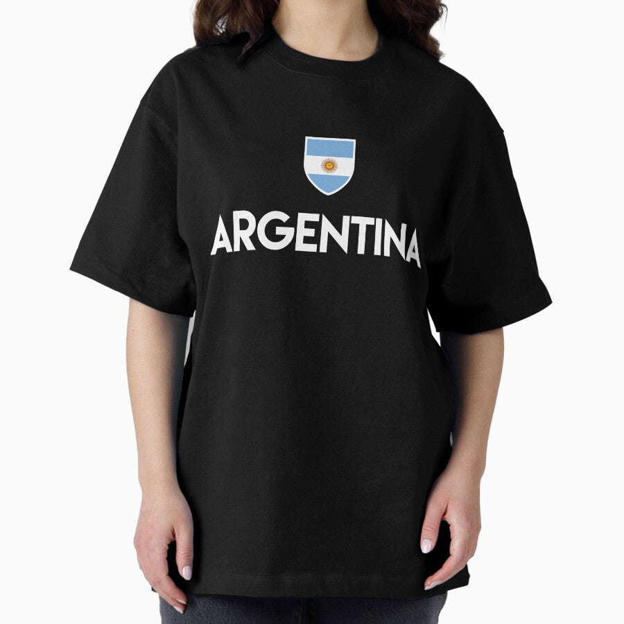 Argentina Soccer - Argentinian Football Oversized T-Shirt