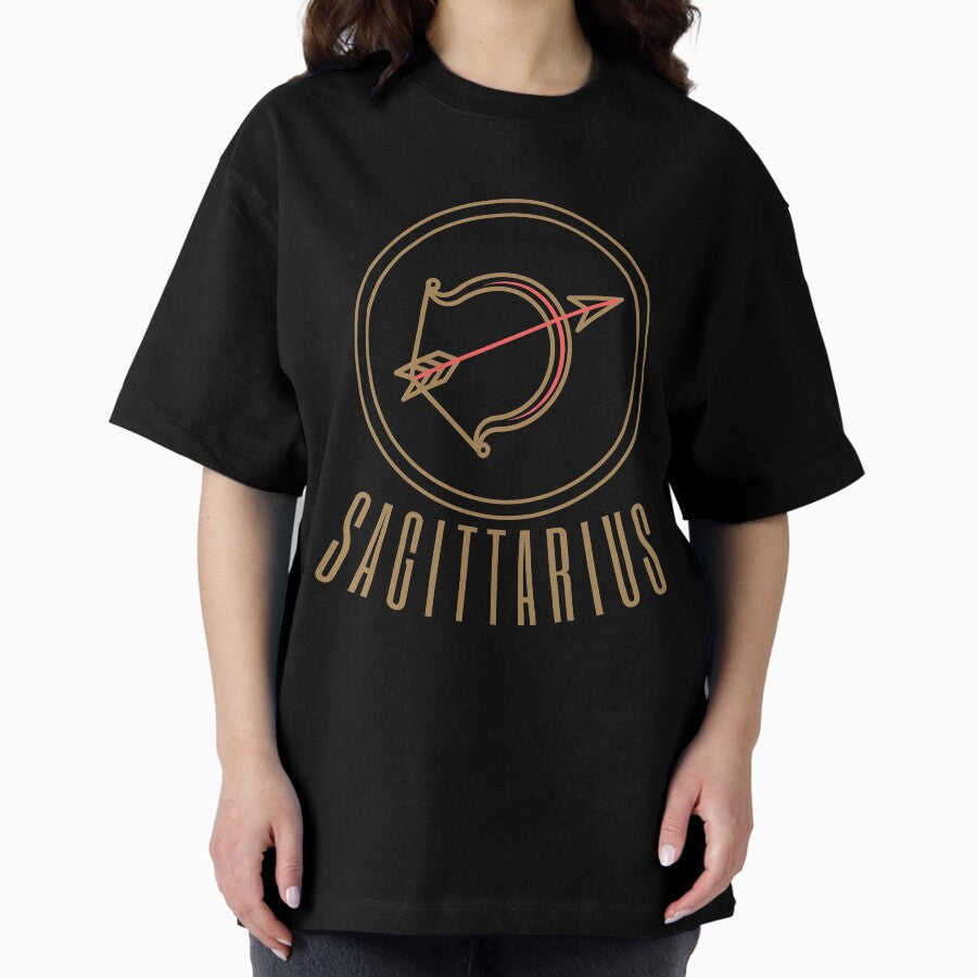 A Zodiac Sign Test Sagittarius Gift Design Oversized T Shirt