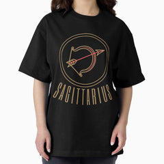 A Zodiac Sign Test Sagittarius Gift Design Oversized T Shirt