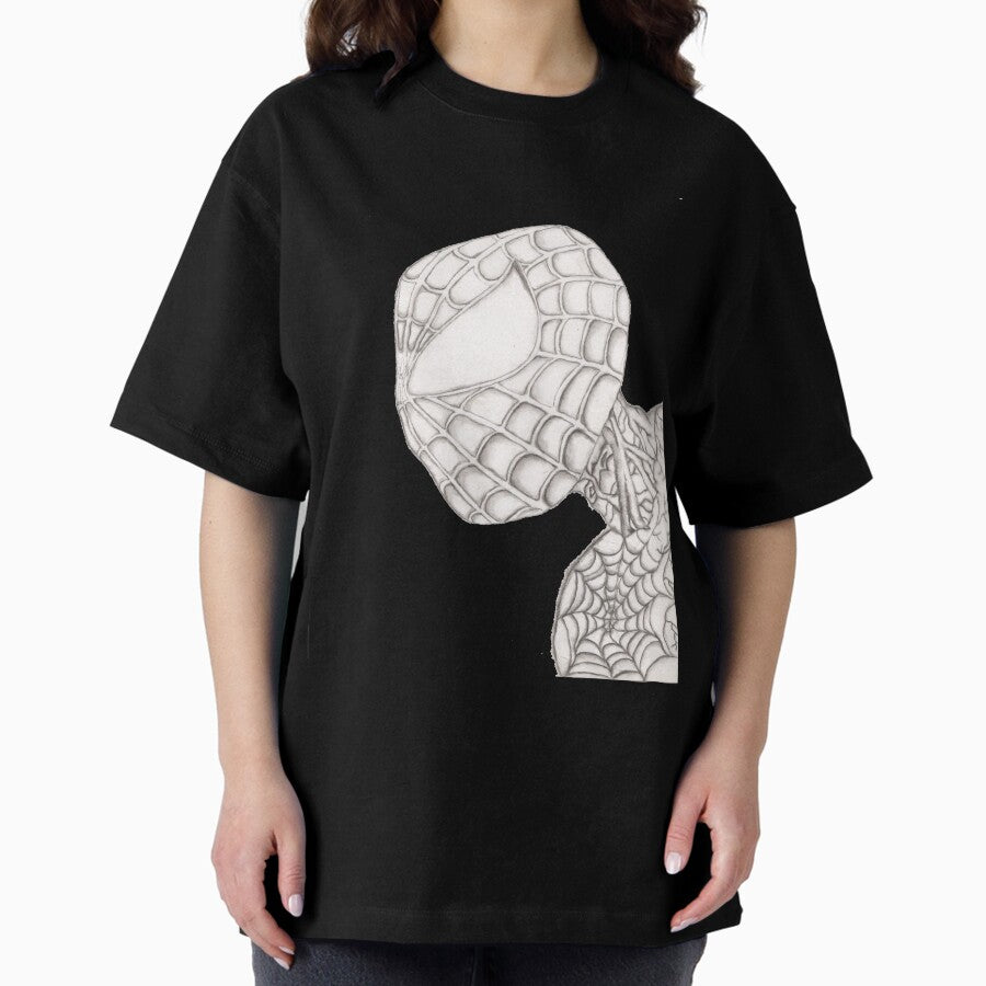 charcoal superhero Oversized T-Shirt