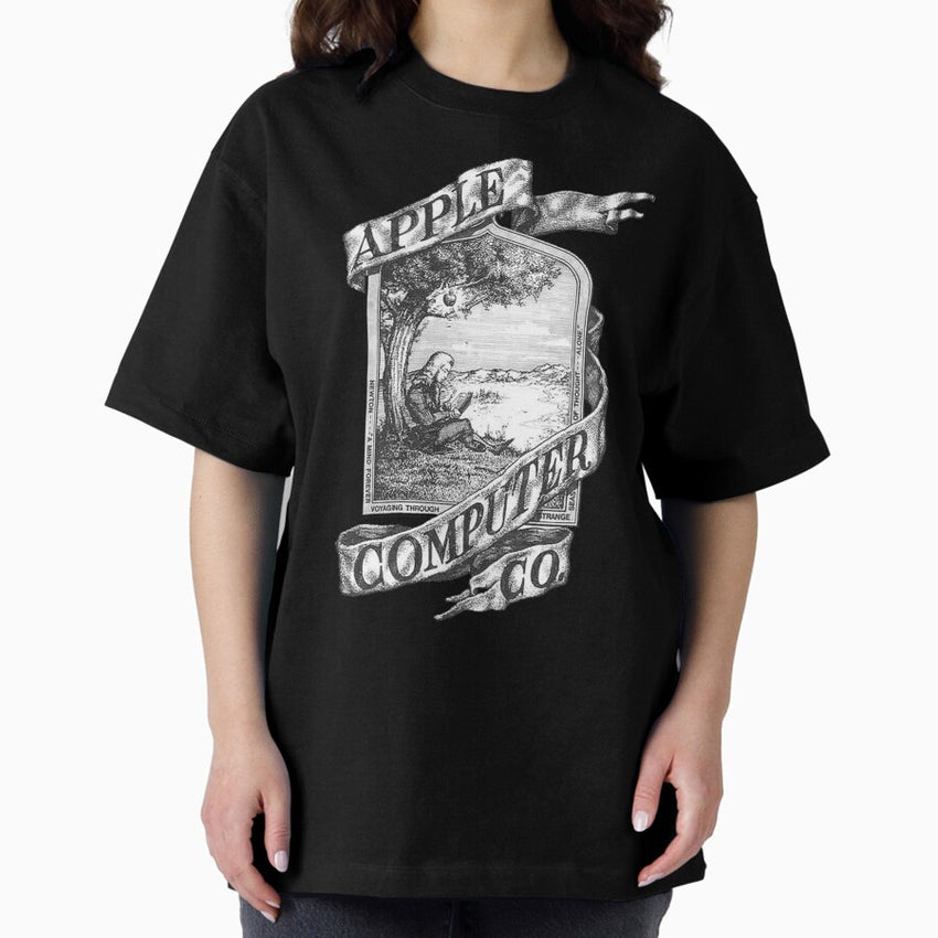 Old Apple Logo Oversized T Shirt
