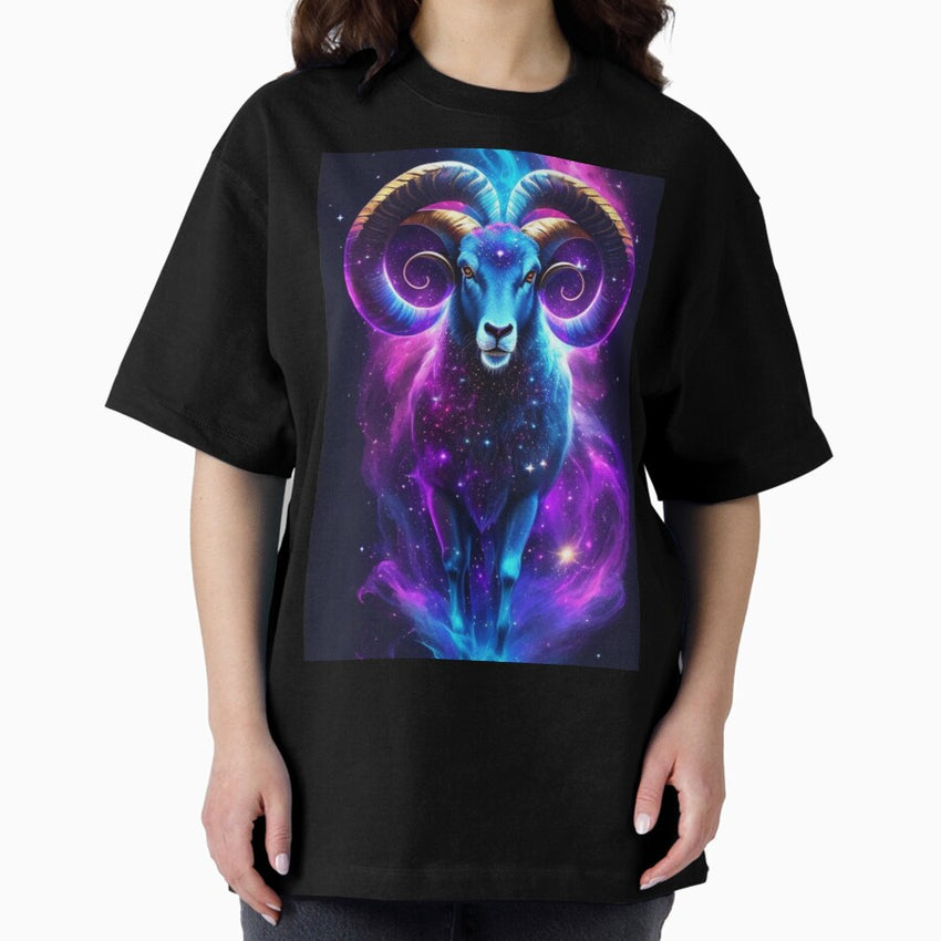 Aries Sign Of The Zodiac Oversized T Shirt