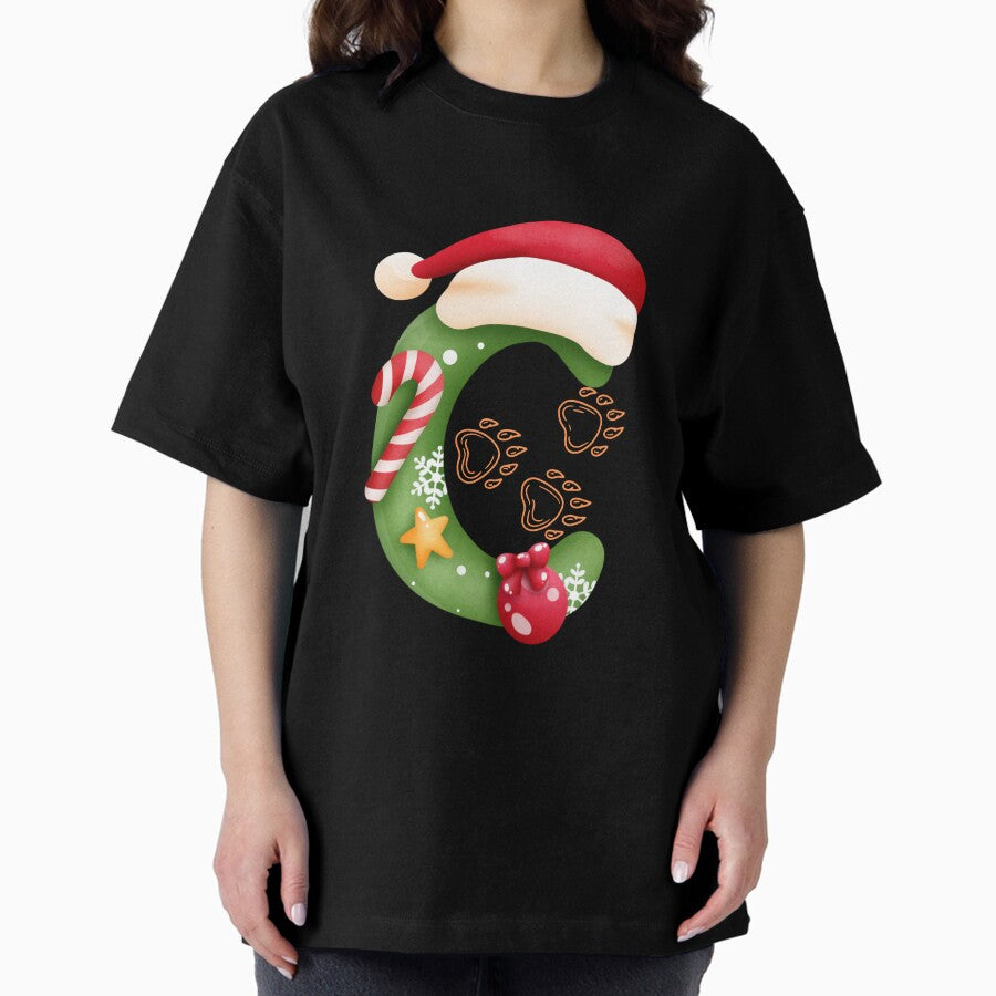 Chicago Football Christmas 2024 Oversized T-Shirt