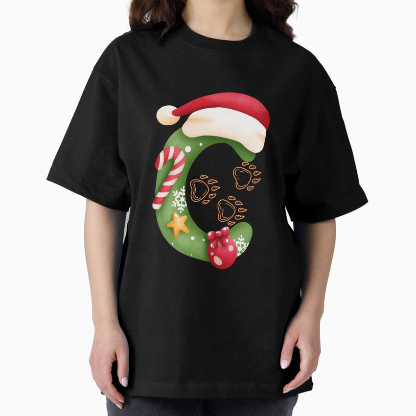 Chicago Football Christmas 2024 Oversized T-Shirt