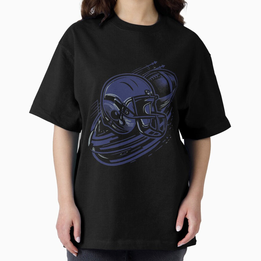 American football simple design Oversized T-Shirt