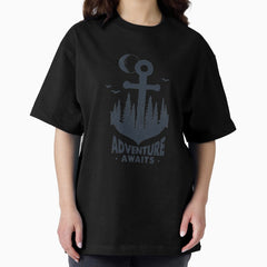 Anchor Adventure Awaits Oversized T Shirt