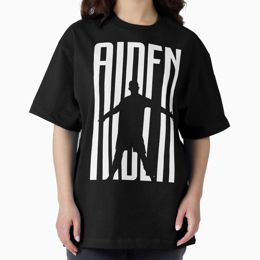 Aiden Football Player Juve Soccer Fan Oversized T-Shirt