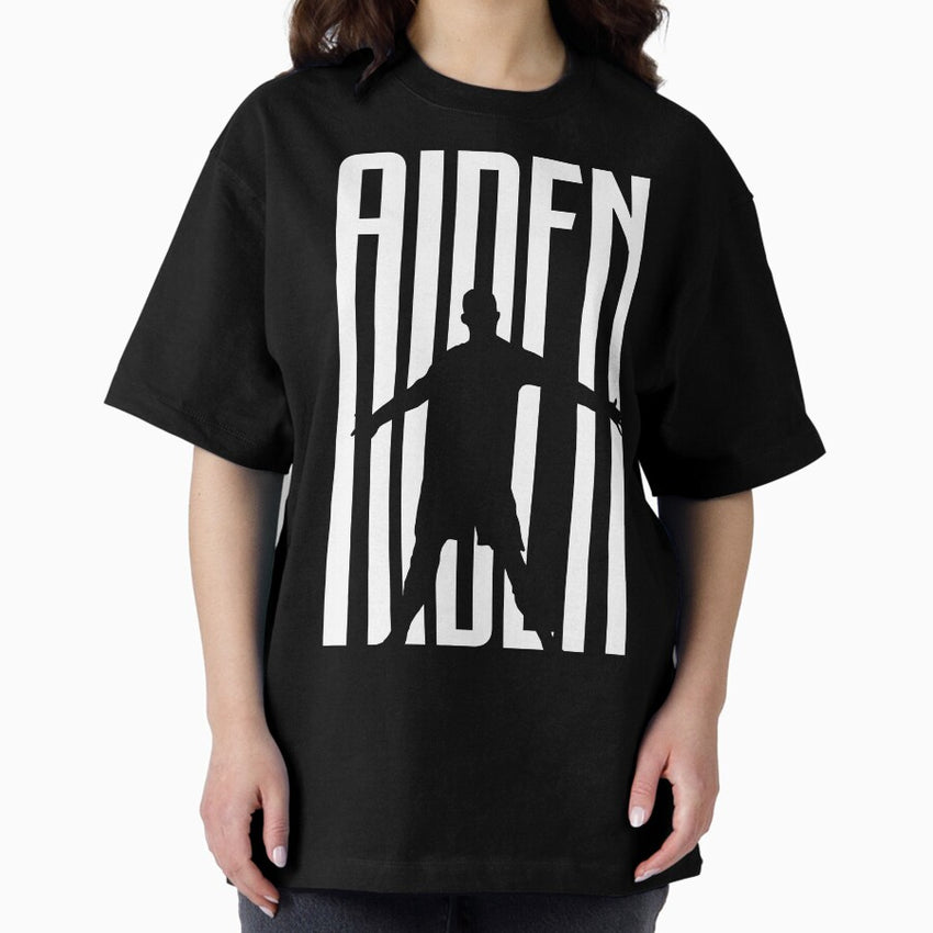 Aiden Football Player Juve Soccer Fan Oversized T-Shirt