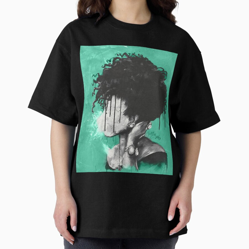 A Natural Affair Teal Oversized T Shirt