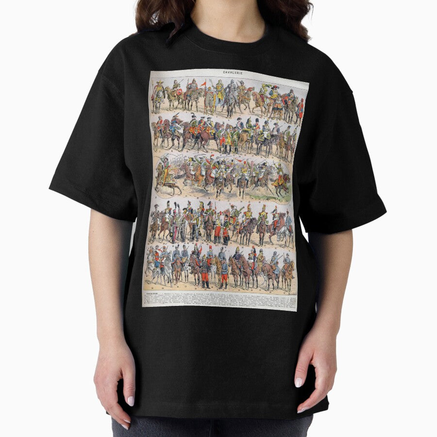 Cavalry 1932 Larousse Du Xxe Sicle Oversized T Shirt