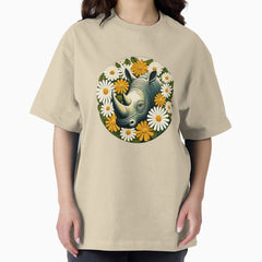 Retro Rhino Oversized T-Shirt