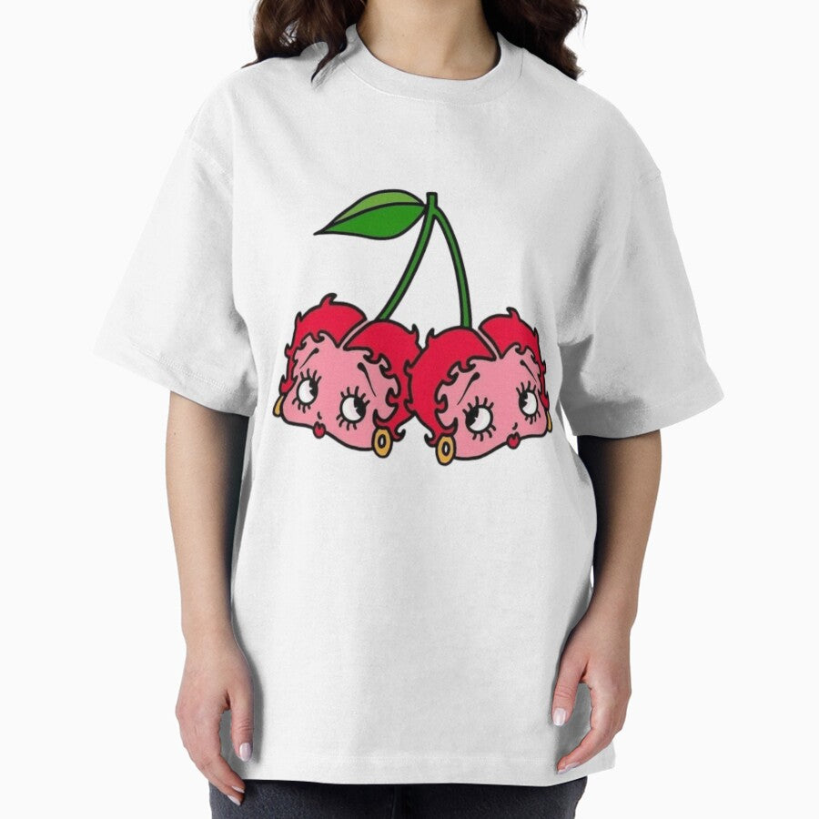 Cherry Boop Oversized T Shirt