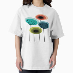 Flowers - Mid Century Oversized T-Shirt