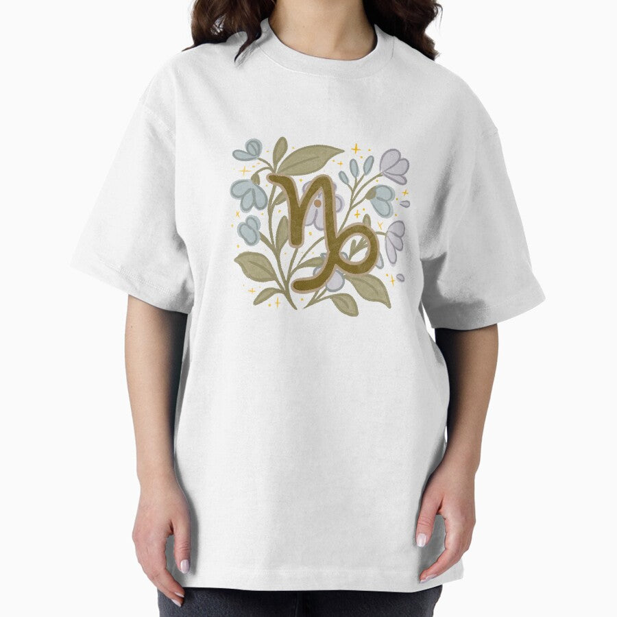 Capricorn Sticker Oversized T-Shirt