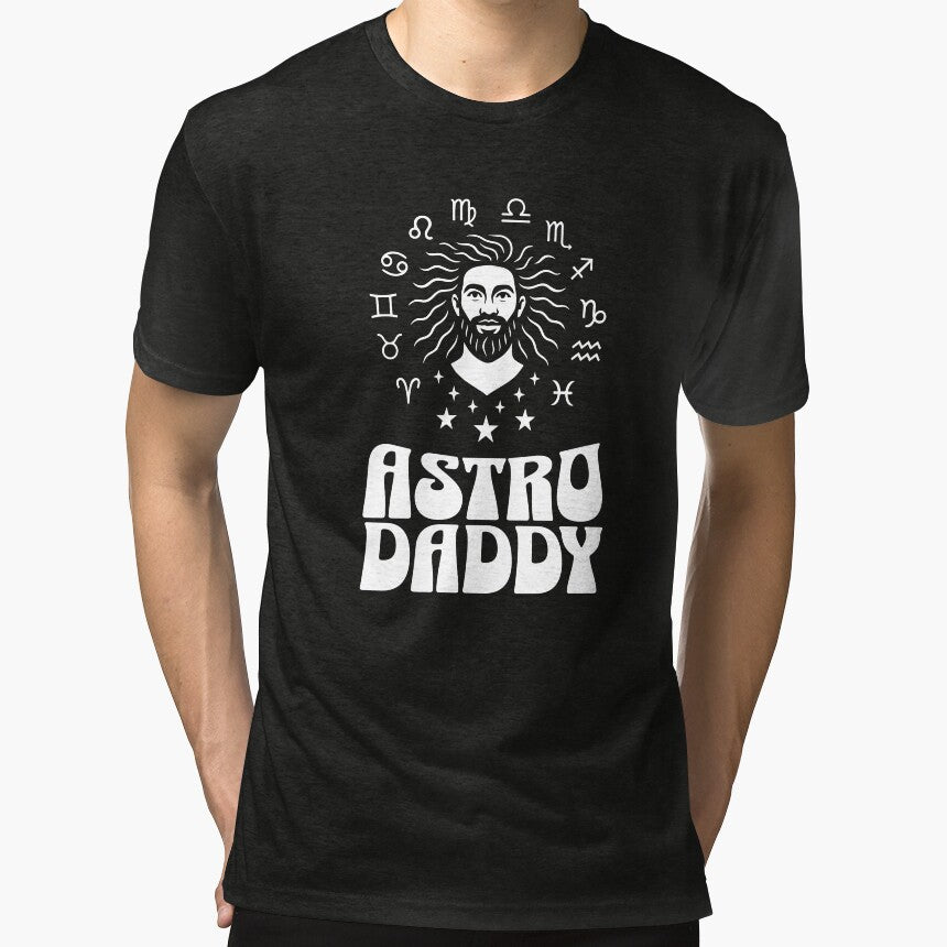 Astro Daddy - Horoscope Zodiac Astrology Retro Art Tri-blend T-Shirt