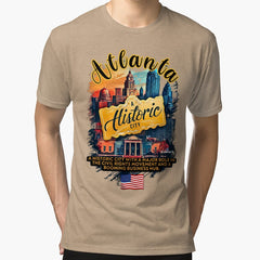 Atlanta A Historic City With A Major Role In The Civil Rights Movement And A Booming Business Hub V3 Tri Blend T Shirt