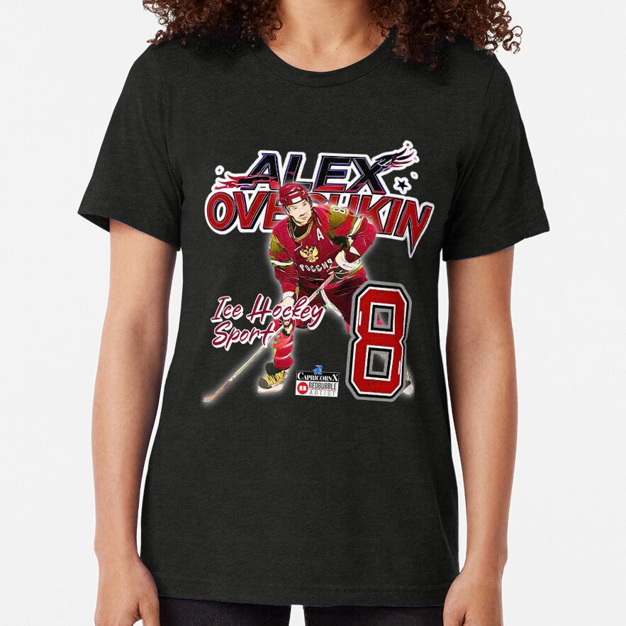 Alex Ovechkin - Ice Hockey Tri-blend T-Shirt