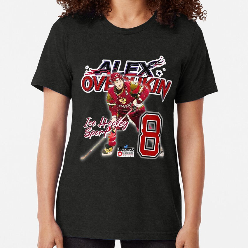 Alex Ovechkin - Ice Hockey Tri-blend T-Shirt